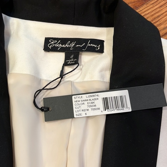 NWT Elizabeth and James Woman’s Sammi Blazer Size 6 - Picture 2 of 7